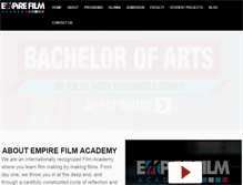 Tablet Screenshot of empirefilmacademy.com